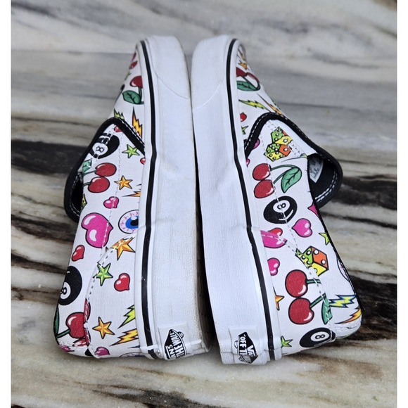 Rare Limited Ed. Unisex Vans W 8.5 M 7 Dice Cherry 8 Ball Bolt Skate Unique - Picture 6 of 10